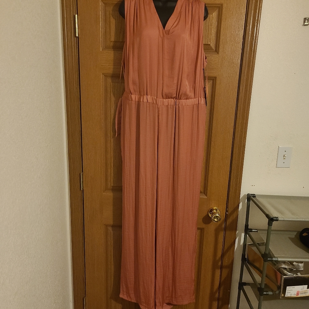 Peach jumpsuit